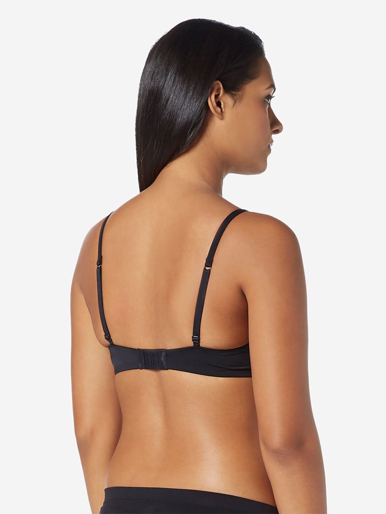 Wunderlove Black Padded Non-Wired Bra