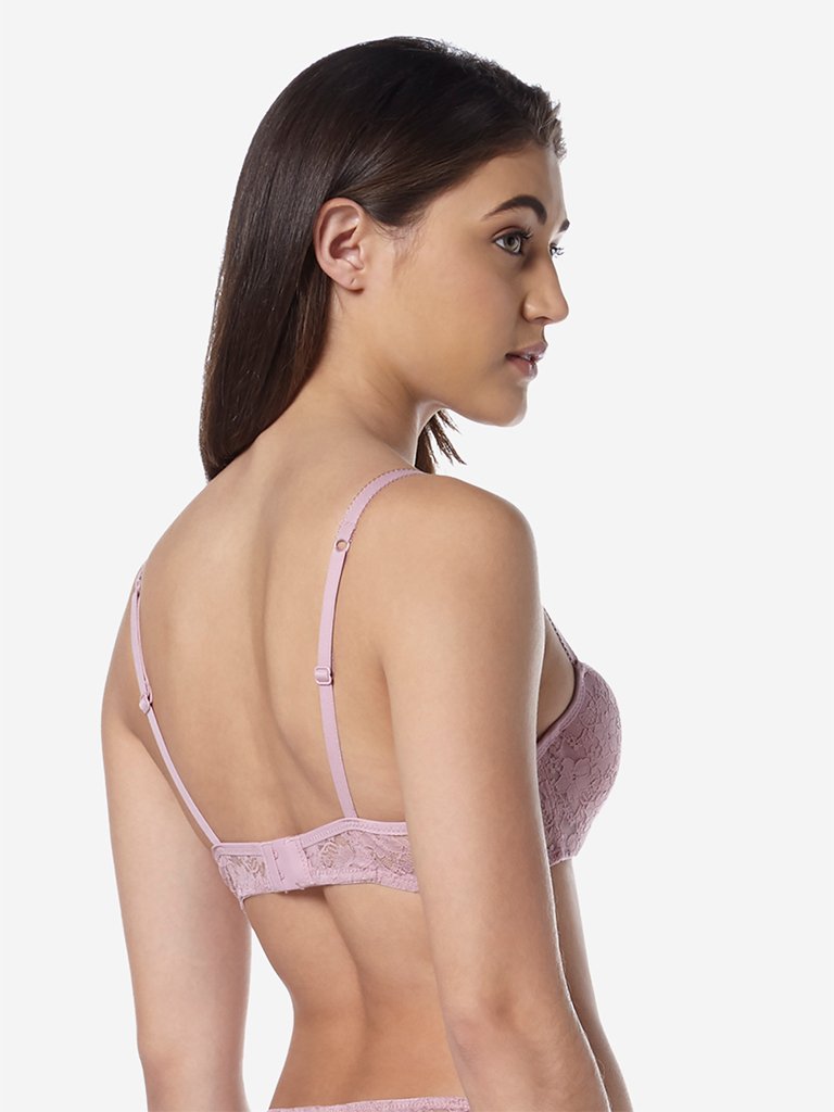 Wunderlove Light Pink Jasmine Balconette Bra