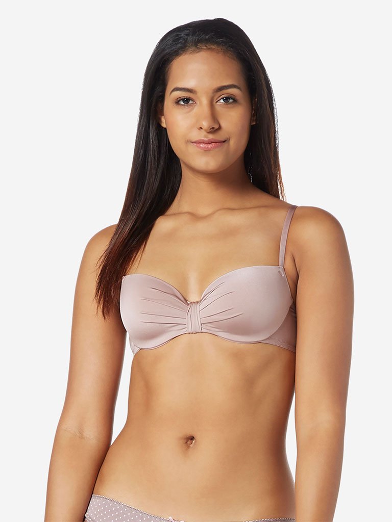 Wunderlove Dull Pink Padded Underwired Bra