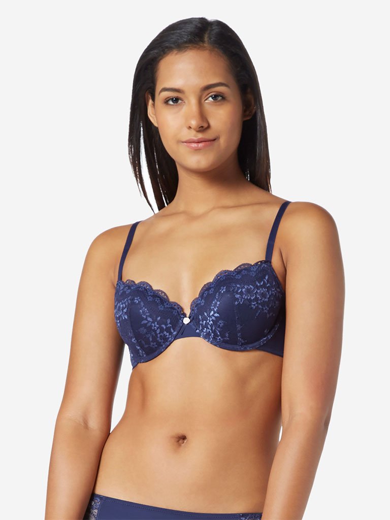 Wunderlove Navy Alexa Underwired Padded Bra