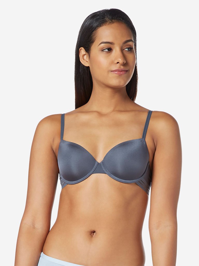 Wunderlove Charcoal T-Shirt Bra Set Of Two