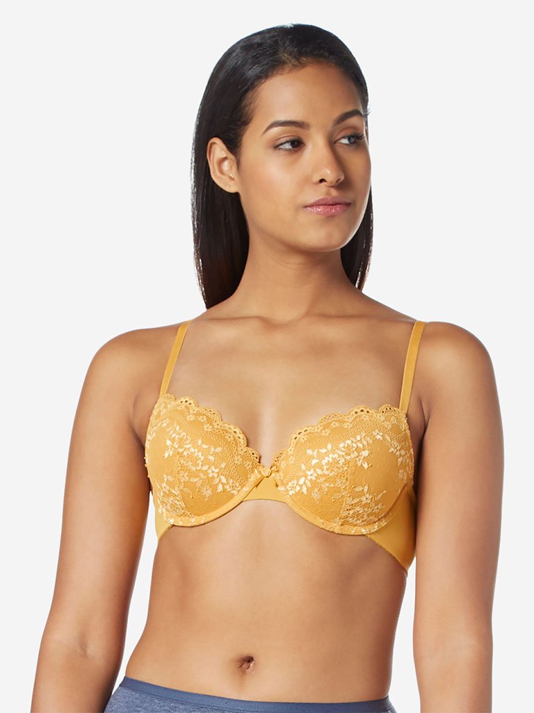 Wunderlove Mustard Alexa Underwired Padded Bra