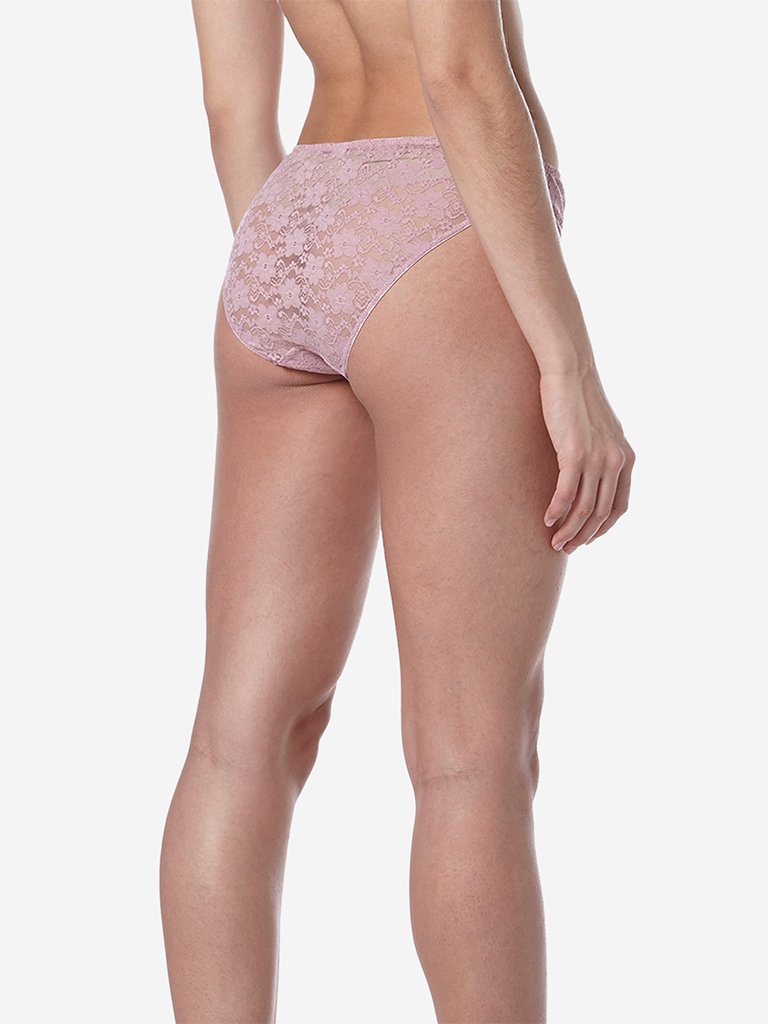 Wunderlove Light Pink Lace Jasmine Briefs