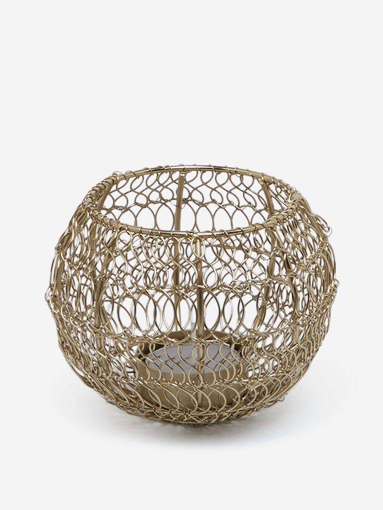 Westside Home Gold Wired Votive Candle Holder