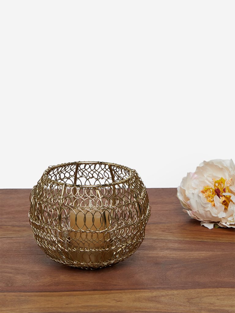 Westside Home Gold Wired Votive Candle Holder