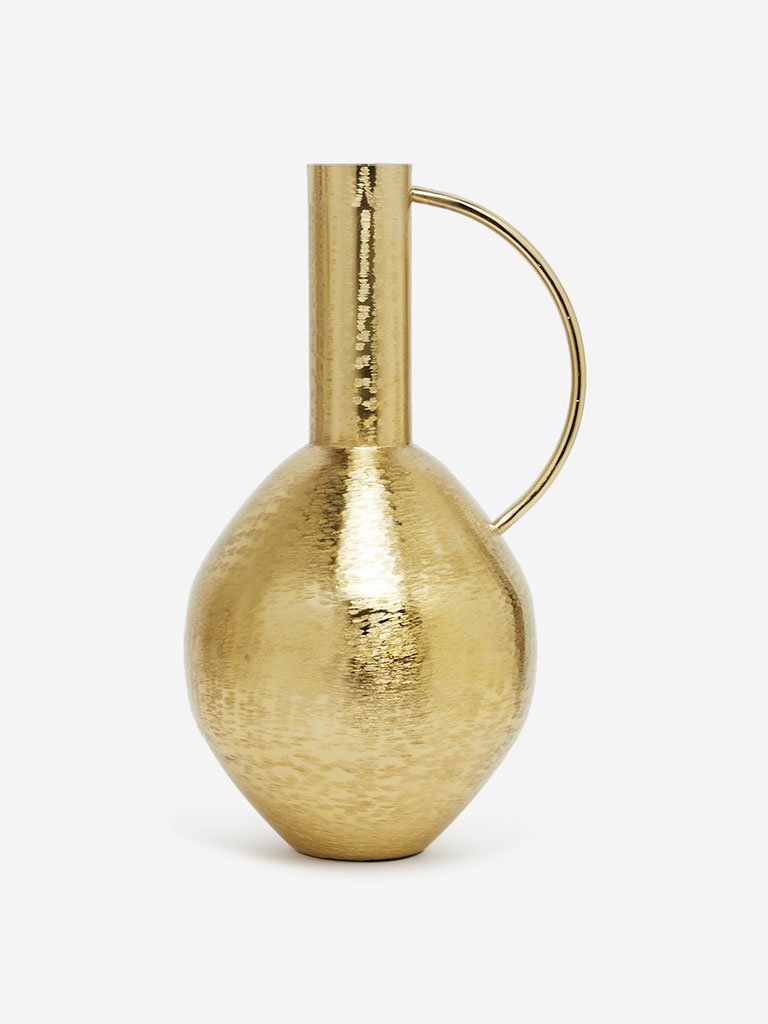 Westside Home Gold Brass Jug Vase