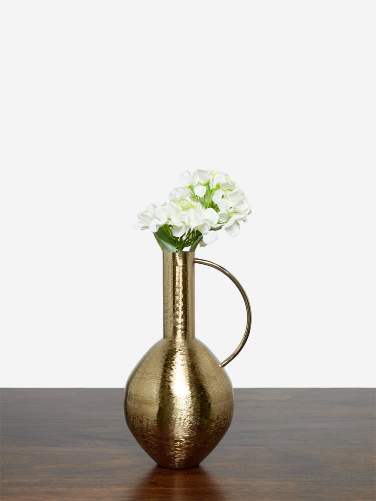 Westside Home Gold Brass Jug Vase