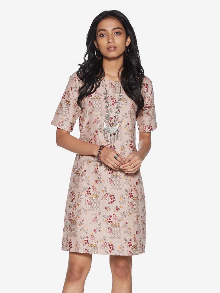 Bombay Paisley Light Pink Printed Dress