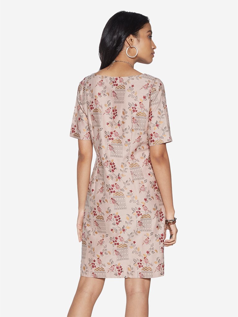 Bombay Paisley Light Pink Printed Dress