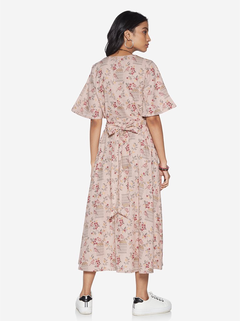 Bombay Paisley Light Pink Floral Dress