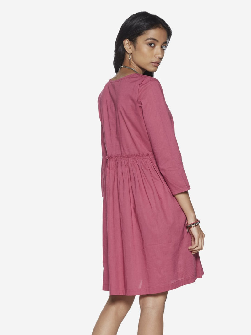 Bombay Paisley Pink Fit-And-Flare Dress
