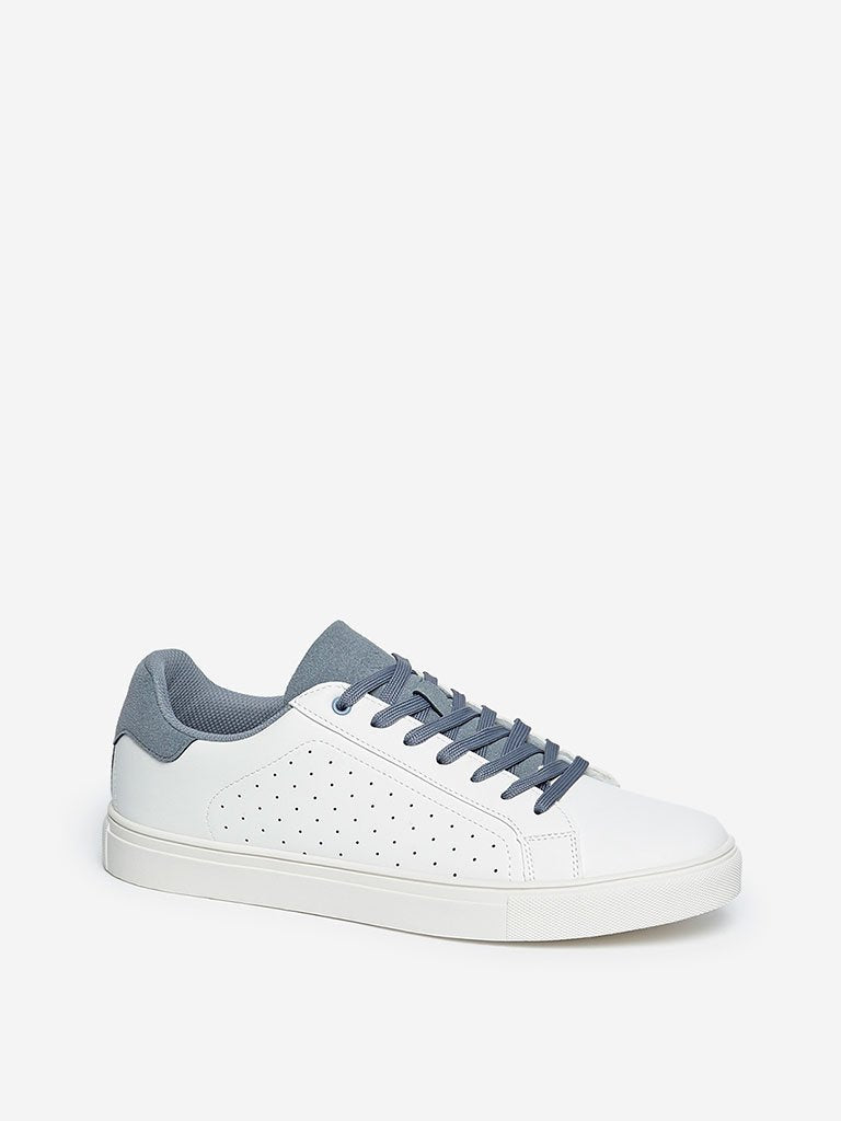 SOLEPLAY White Perforated Sneakers