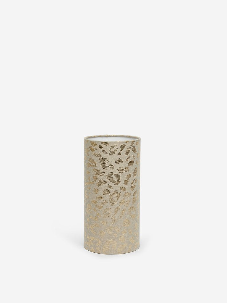 Westside Home Off-White Leopard Print Table Lamp