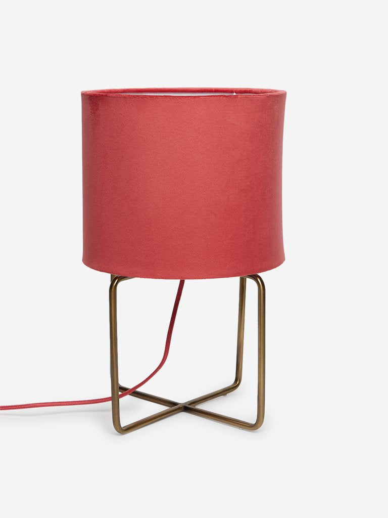 Westside Home Dark Pink Suffolk Table Lamp