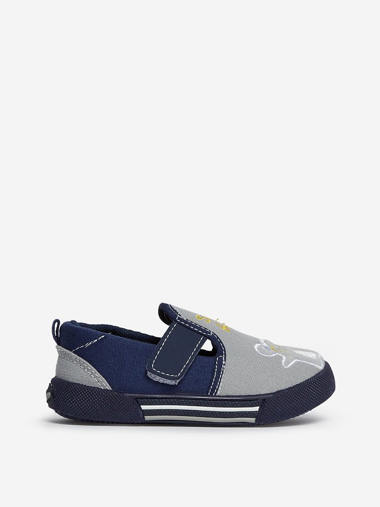Yellow Kids Indigo Teddy Slip-on Plimsolls