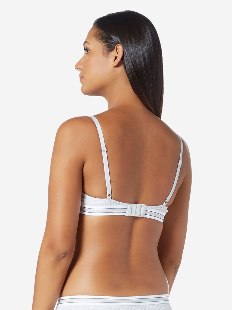 Wunderlove Grey Padded Underwired Superstar Bra