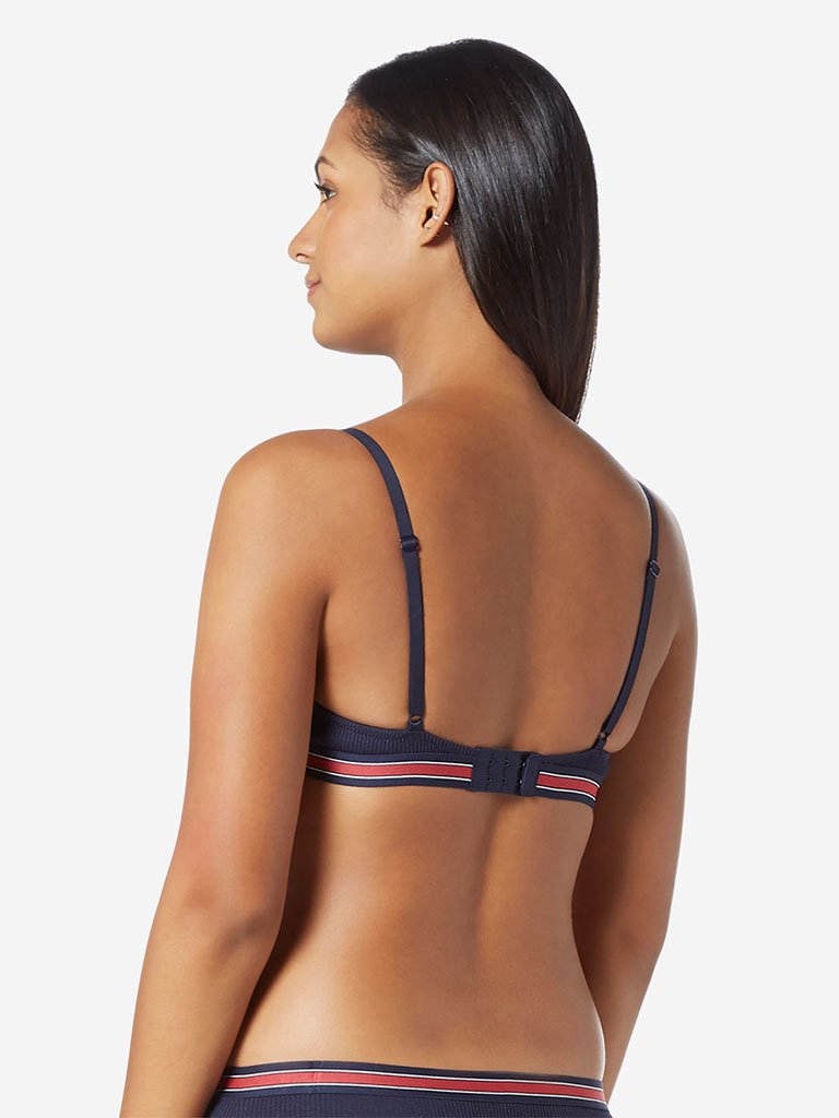 Wunderlove Navy Padded Underwired Superstar Bra