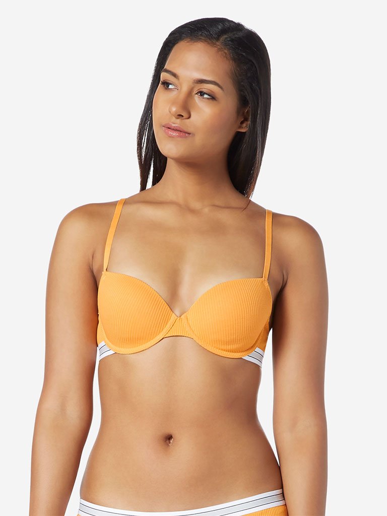 Wunderlove Mustard Padded Wired Superstar Bra