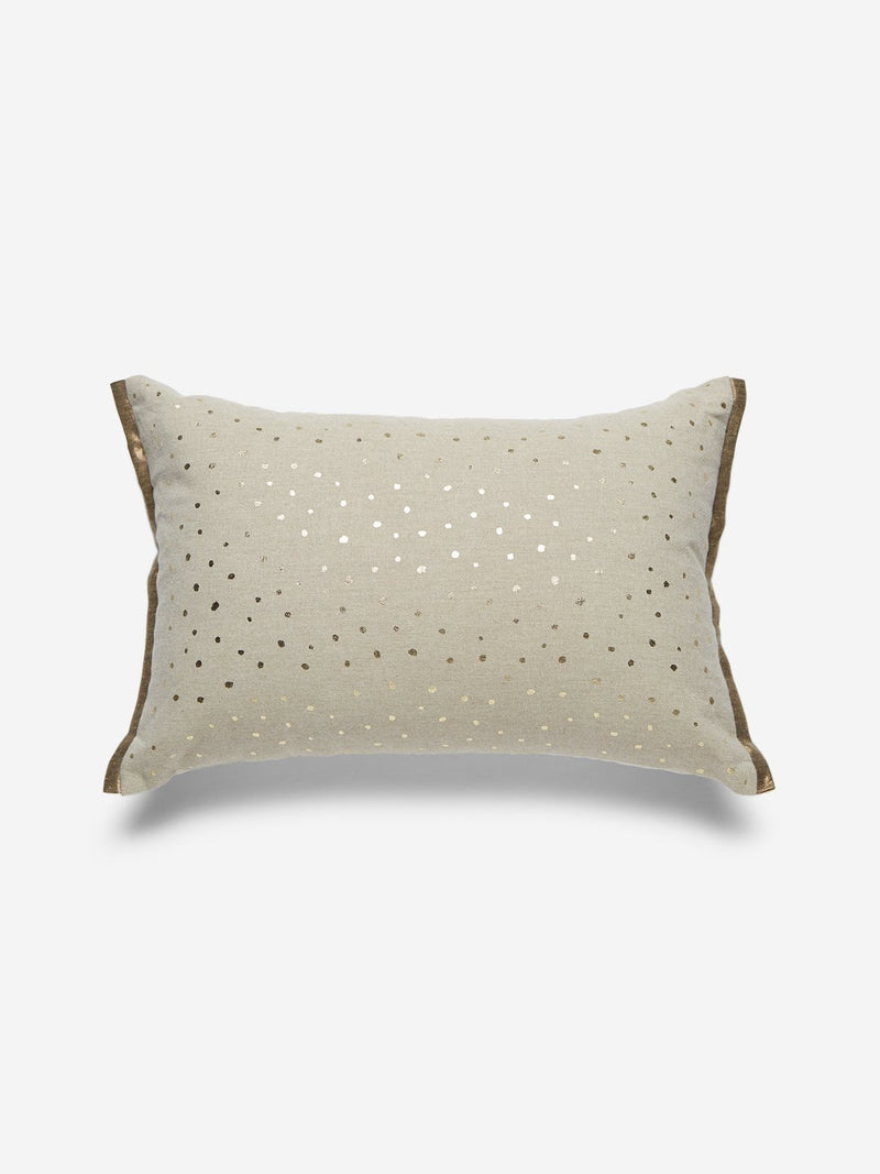 Westside Home Beige Circular Print Cushion Cover