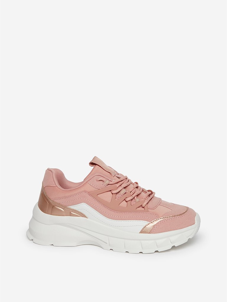 LUNA BLU Pink Chunky Sneakers