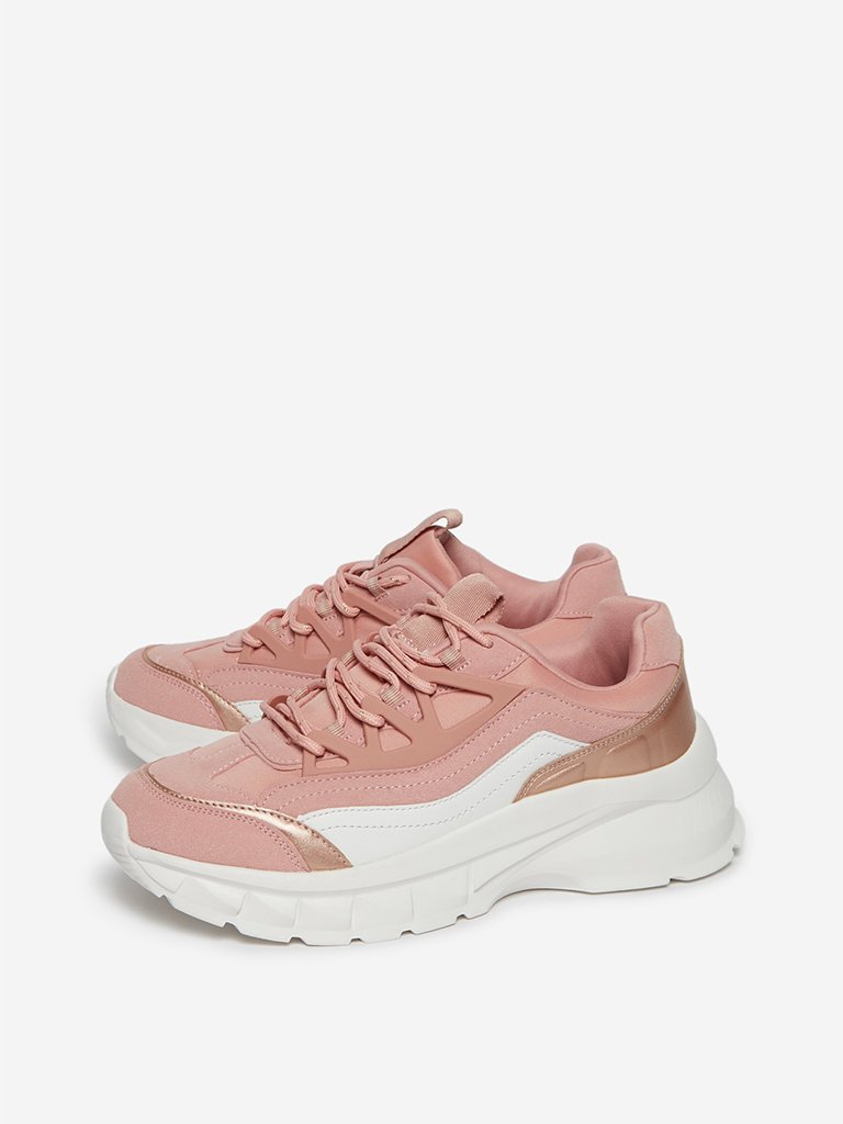 LUNA BLU Pink Chunky Sneakers