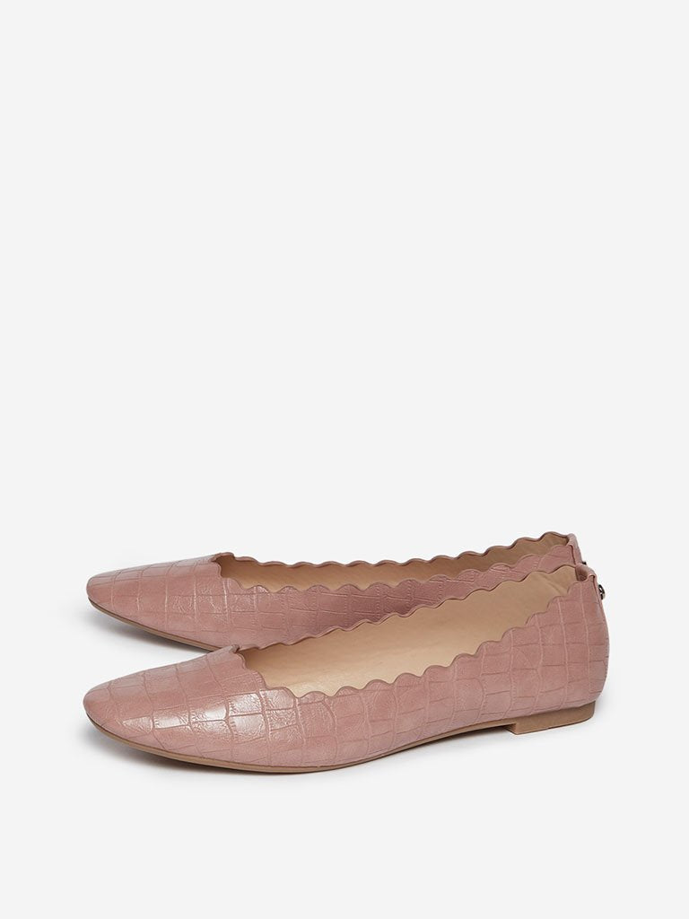 LUNA BLU Dusty Pink Ballet Flats