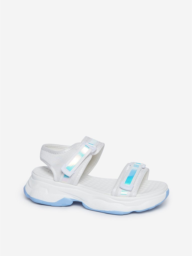 LUNA BLU White Chunky Sandals