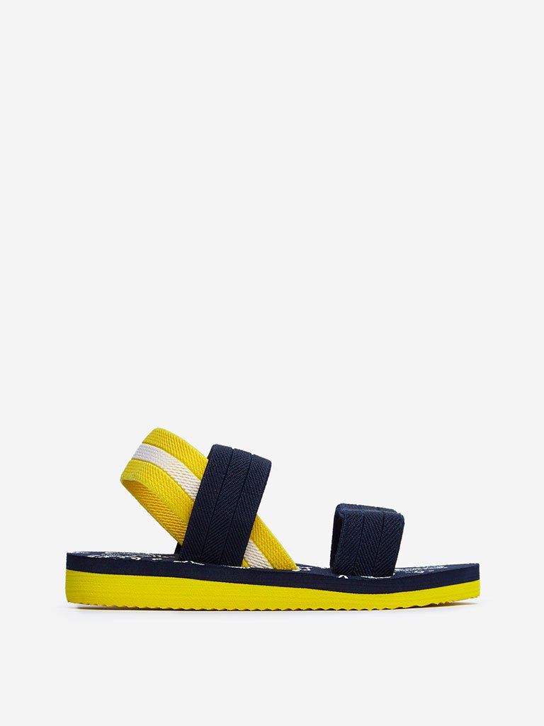 Yellow Navy Space Sandals