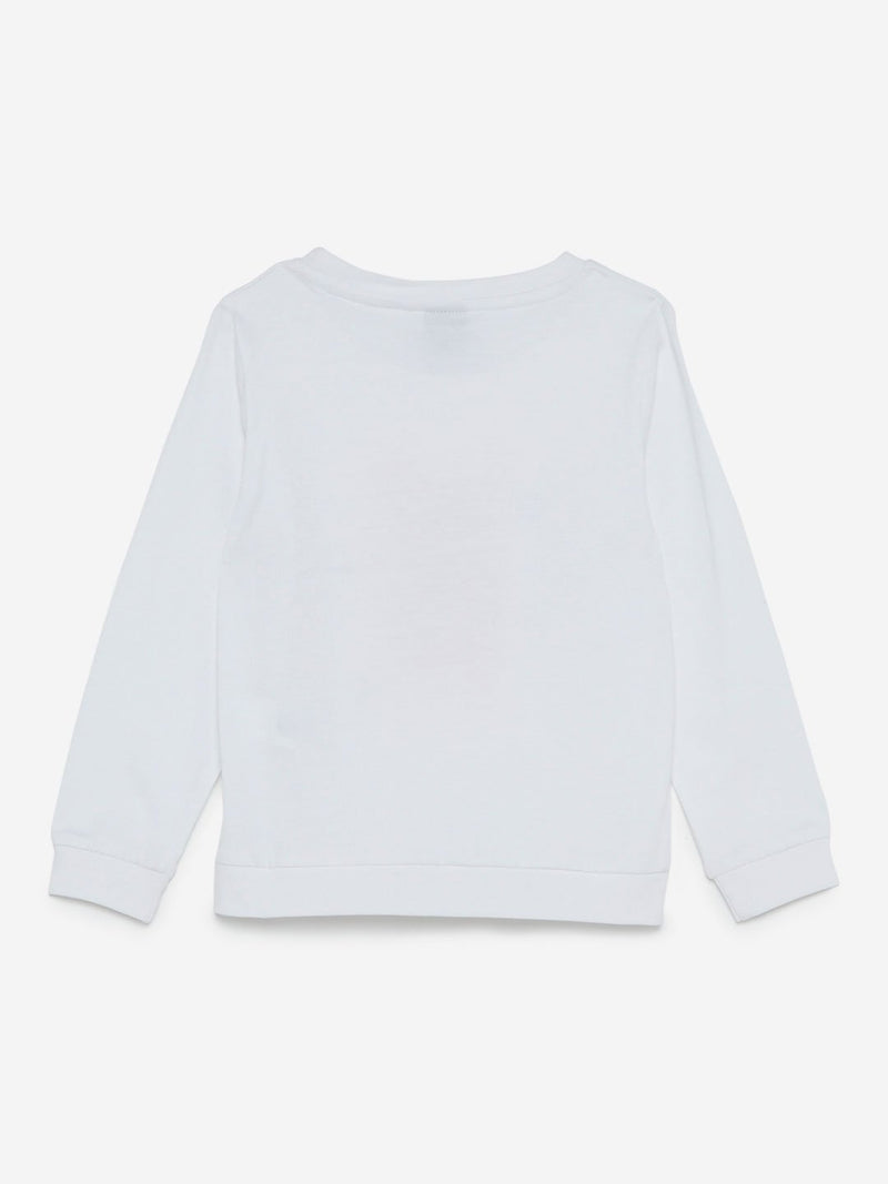 HOP Kids White Mobile Patterned T-Shirt