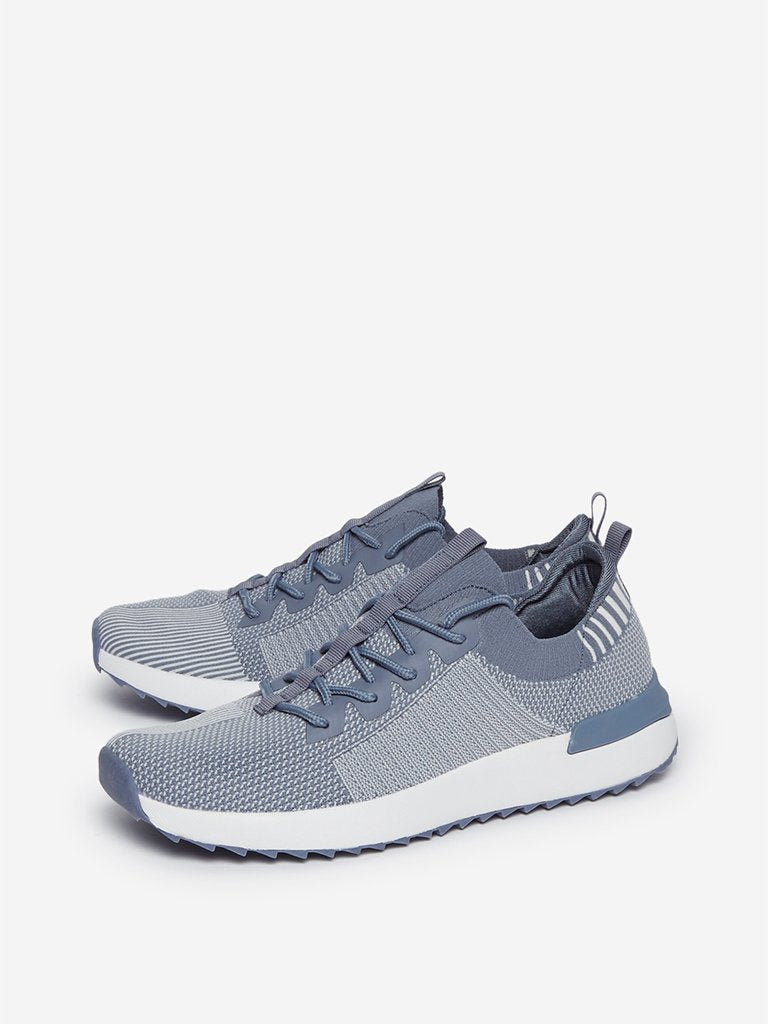 LUNA BLU Blue Lace-Up Sneakers