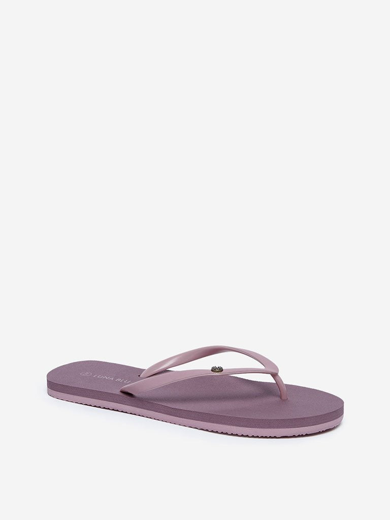 LUNA BLU Lilac Flip-Flops