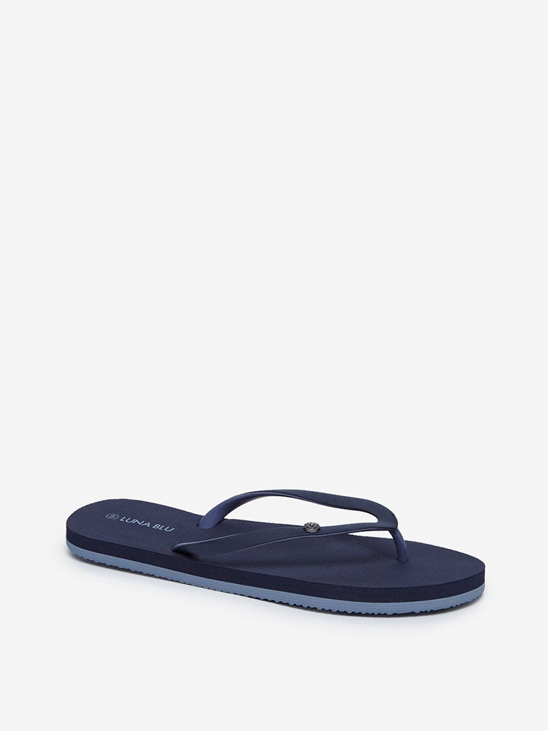LUNA BLU Navy Flip-Flops