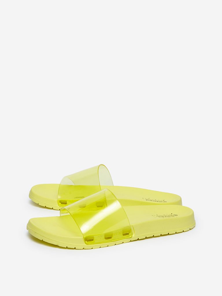 LUNA BLU Yellow Pool Slides