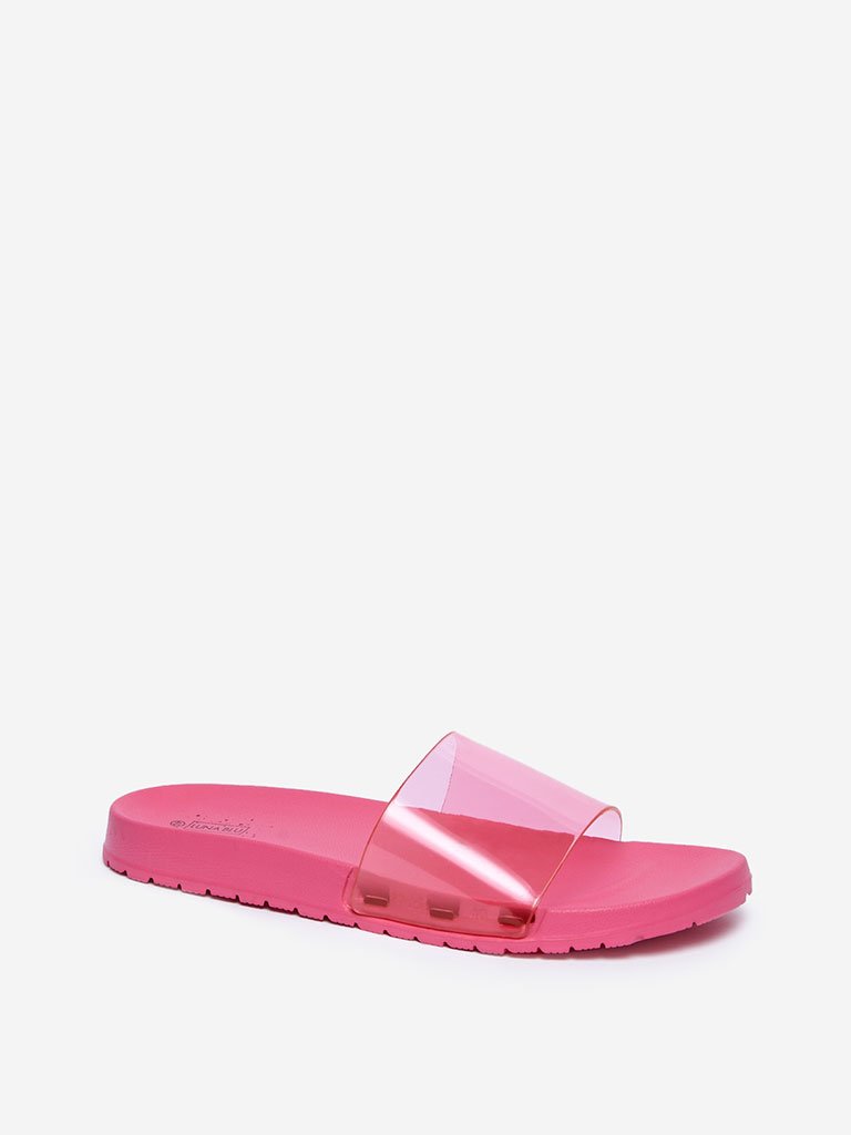LUNA BLU Fuchsia Pool Slides
