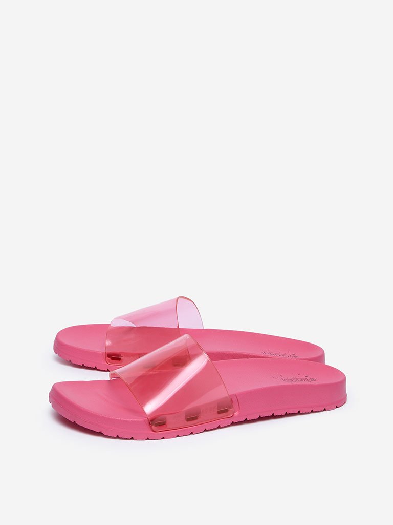 LUNA BLU Fuchsia Pool Slides