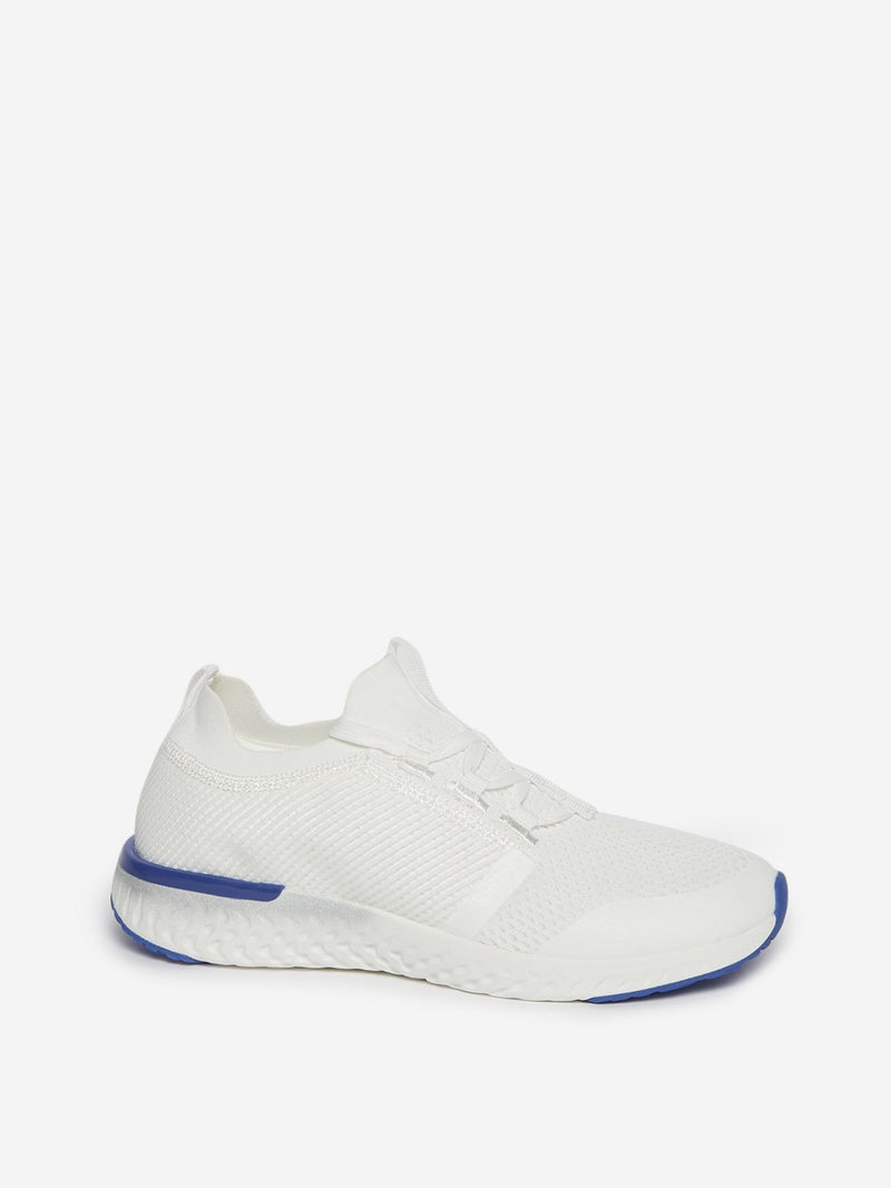 LUNA BLU White Mesh Pattern Chunky Sneakers