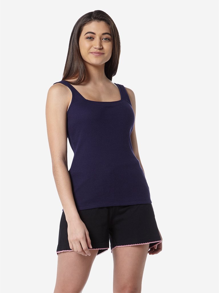 Wunderlove Dark Indigo Ribbed Vest