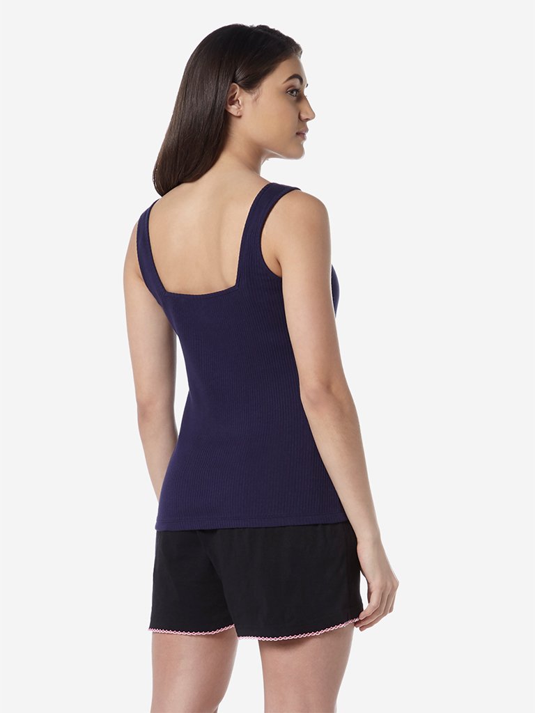 Wunderlove Dark Indigo Ribbed Vest