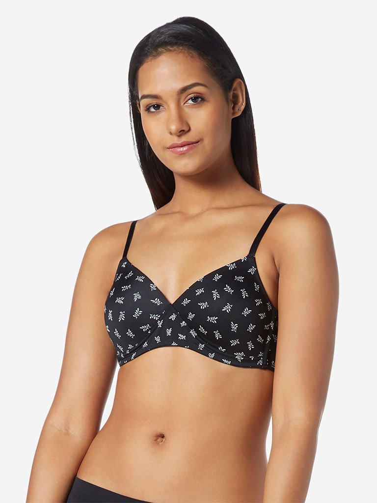 Wunderlove Black Non-Wired Padded Bra Set Of Two