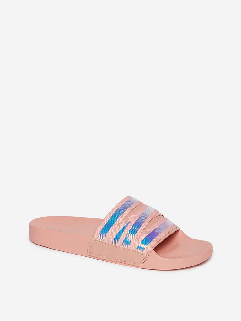 LUNA BLU Peach Iridescent Design Slides