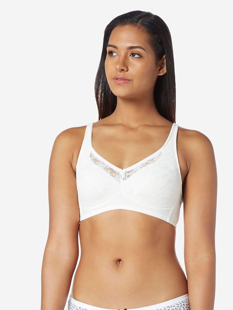 Wunderlove Off-White Padded Comfort Bra