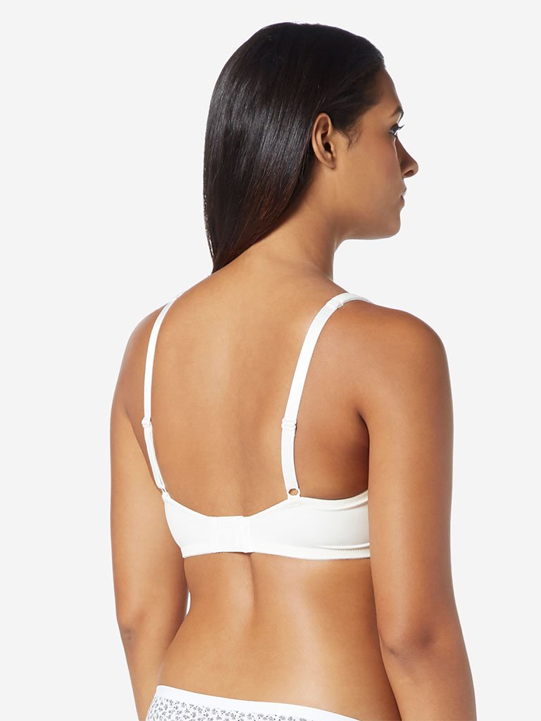 Wunderlove Off-White Padded Comfort Bra