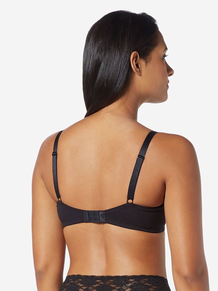 Wunderlove Black Floral Non-Padded Lucy Bra