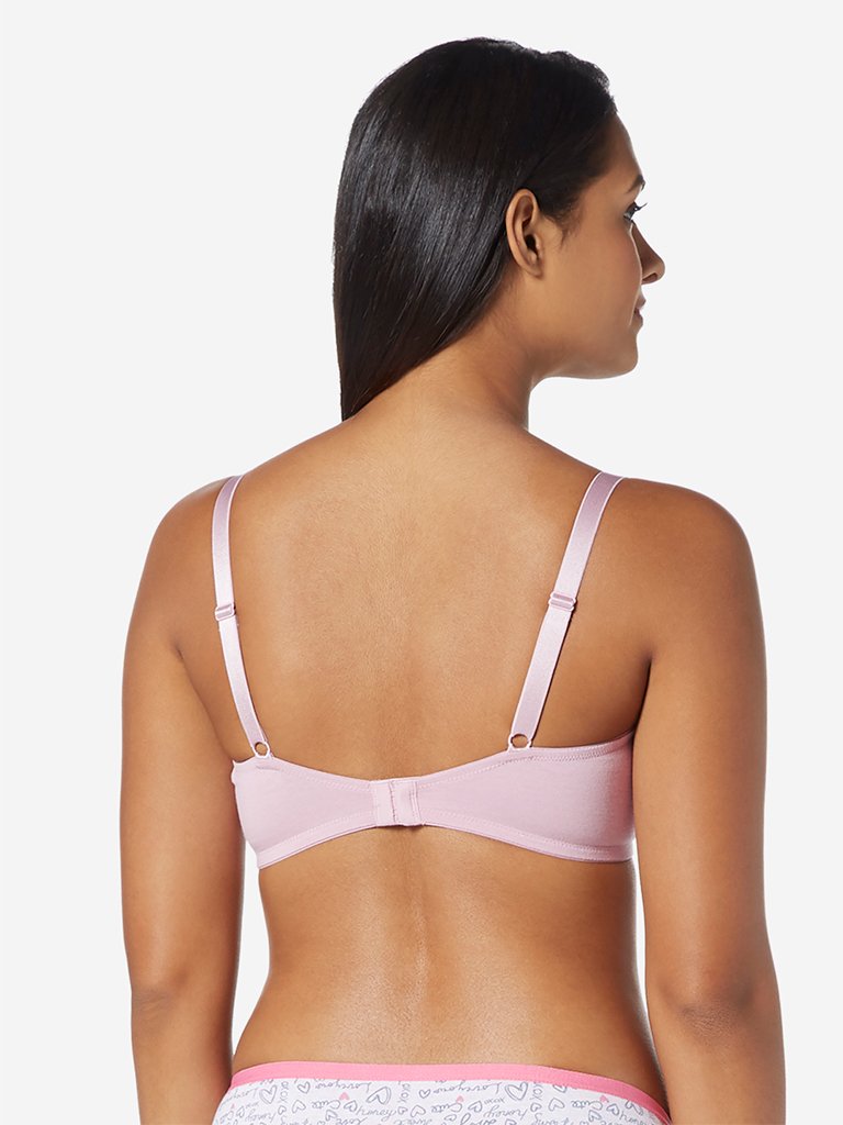 Wunderlove Pink Floral Non-Padded Bra