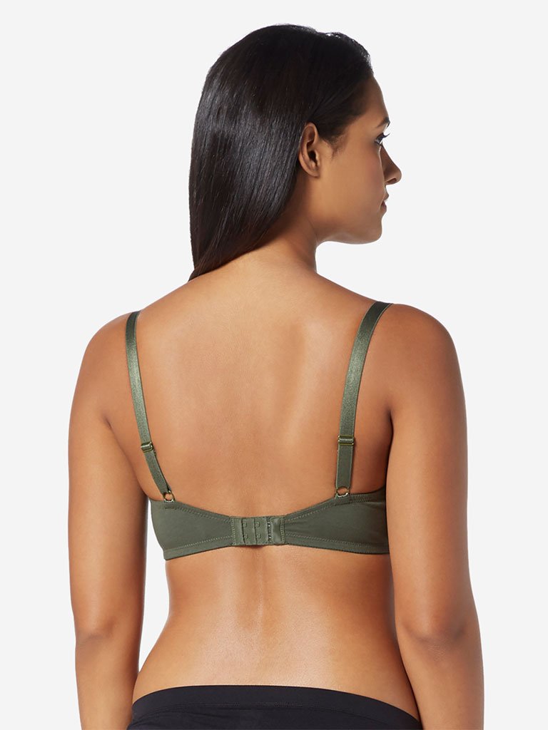 Wunderlove Green Floral Non-Padded Lucy Bra