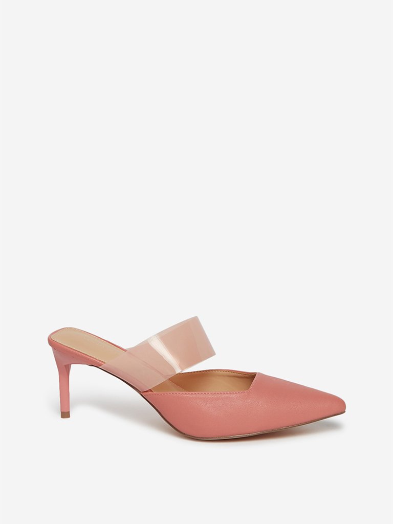LUNA BLU Pink Kitten Heel Sandals