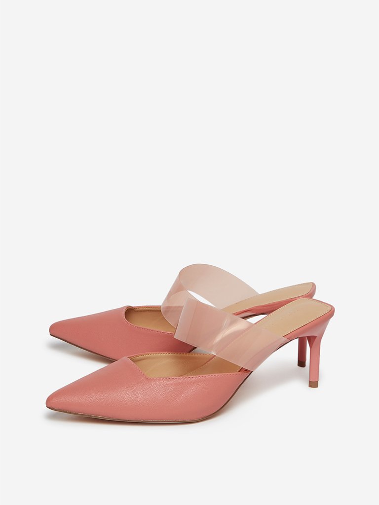 LUNA BLU Pink Kitten Heel Sandals