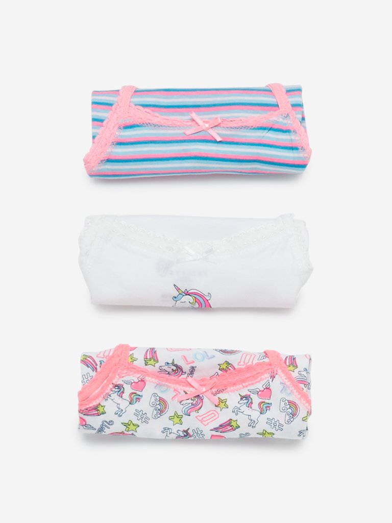 HOP Kids Pink Camisoles Pack Of Three
