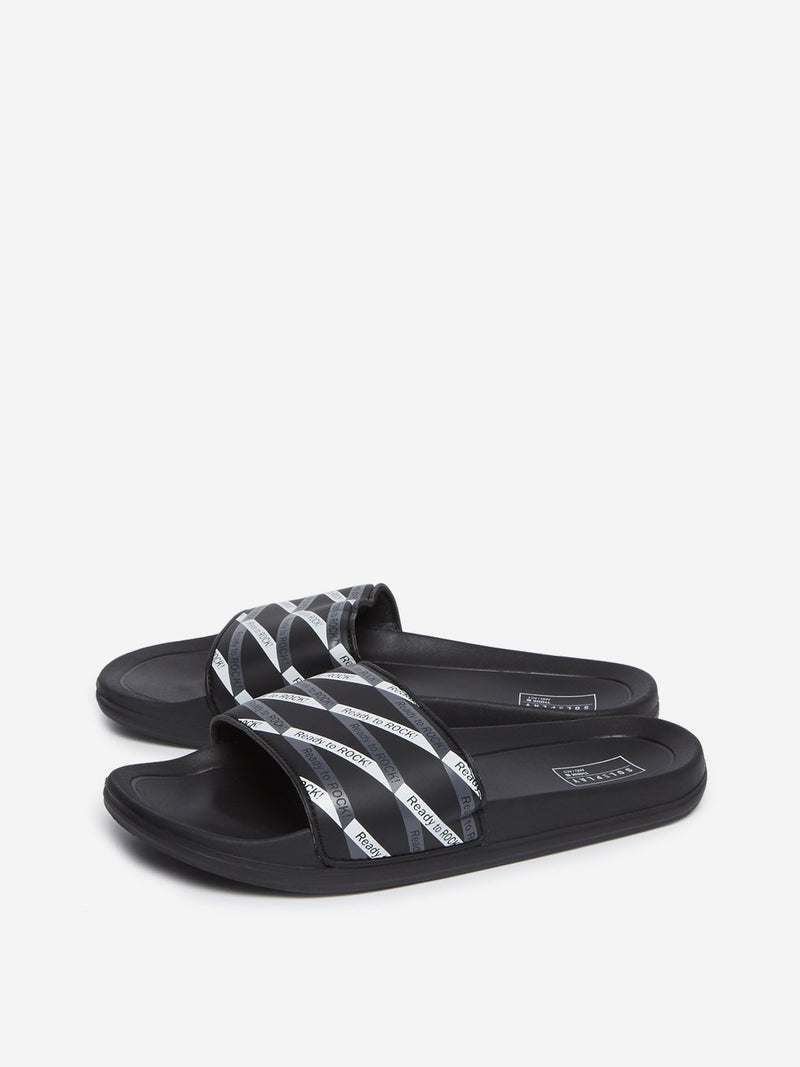 SOLEPLAY Black Text Print Slides