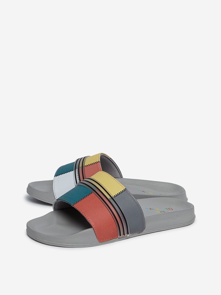 SOLEPLAY Multicolour Panel Pattern Slides